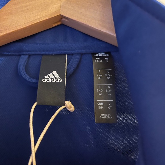 Womens Adidas Tiro Royal Blue Track Jacket - Picture 3 of 4